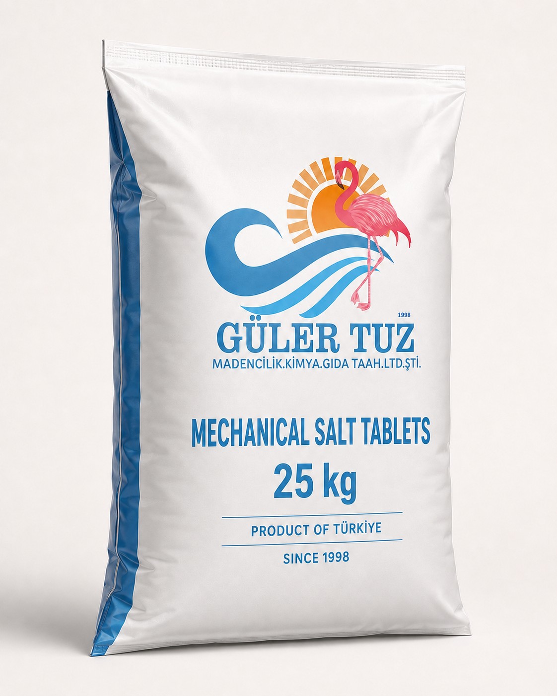 Opakowanie 25 kg soli tabletkowanej mechanicznej Güler Tuz